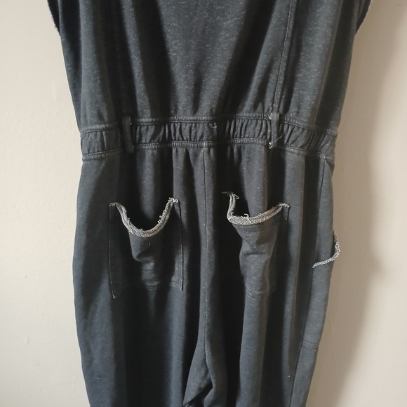 Daily‎ Practice Anthropologie Size M Utility Jumpsuit Dark Gray Pockets Stretch - Picture 13 of 16